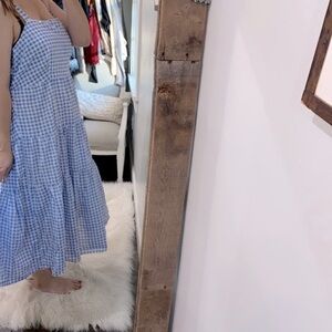 Time and Tru blue & white checkered maxi dress size XLarge